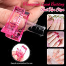 Dual Nail Forms Set,TsMADDTs 120 Pcs Clear Nail Extension Forms Coffin Nail Gel Forms with Nail Clips Nail Gel Brush Picker Nail Files Buffer Cuticle Pushers,Gel Nail Mold kit TsMADDTs