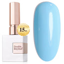 Double Rhythm 0.5 Oz Gel Nail Polish Neutral Natural Same Color Same Bottle Translucent Light Milky Pastel 15ML Manicure French Design Art DIY at Home (Pearl Green-B1146) Infinity Warehouse