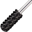 USA Pana DLC 3/32" Safety Nail Carbide - Smooth Round Top Small Barrel Head for Electric Dremel Drill Machine (Black, 4XC Grit) PANA