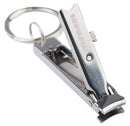 Munkees Ultra-Thin Nail Clippers Keychain, Mini Foldable Nail Cutter with Key Ring, Small Portable Stainless Steel Pocket Manicure Set for Travel, Camping, & Outdoors AceCamp