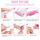Nail Polish Remover Clips,MORGLES Nail Polish Gel Remover Tools Kit with 10pcs Nail Clips for Polish Removal 300 Nail Remover Pads Cuticle Pusher 100/180 Nail File Glass Nail File Nail Brush,6 Pack MORGLES