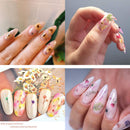 UOONY 2 Boxes Dried Flowers Resin Supplies, 24 Colors 3D Mini Real Natural Flowers Sticker for Nail Art with Tweezers for Tips Manicure Decor UOONY