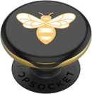 PopGrip Lips: PopSockets Swappable Grip and Burts Bees Lip Balm for Phones and Tablets - Bee Logo Black PopSockets