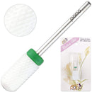 Pana Professional USA Ceramic White Smooth Top LARGE Barrel Bit Nail Drill (Grit: COARSE) 3/32" Shank Size PANA