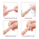 Yokilly 120 Pieces Natural French Fake Nails,Acrylic False Nails Kit Including 12 Different Size Short Press on False Nails,Pink White Nails Tips Sets with Nail Glue Stickers,Files and Stick (120 Pcs) Yokilly