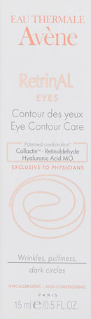 Eau Thermale Avene - RetrinAL EYES - Retinaldehyde & Hyaluronic Acid - Minimizes Appearance of Under-Eye Lines, Puffiness & Dark Circles - 0.5 fl.oz. Eau Thermale Avène