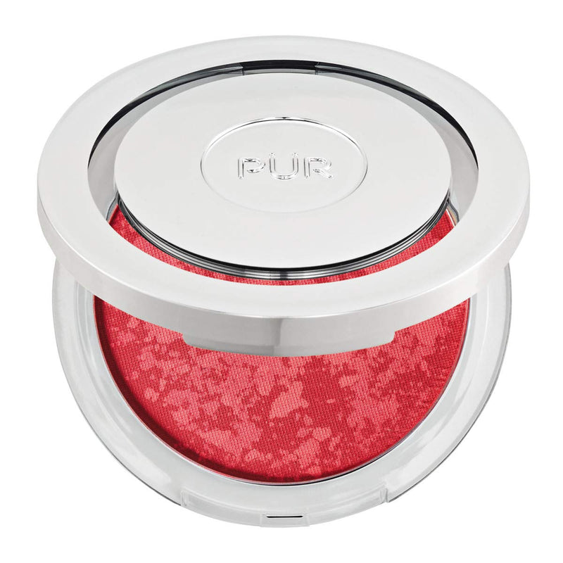 PÜR Minerals Blushing Act Skin Perfecting Powder in Berry Beautiful, Satin-matte blush, Lightweight buildable formula, Shea Butter, Cruelty-Free, Gluten Free PÜR MINERALS