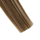 Ugeat I Tip Hair Extensions Human Hair 22Inch I Tip Hair Extensions Balayage Brown