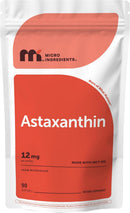 Micro Ingredients Astaxanthin 12mg with MCT Oil, 60 Softgels | Fresh Microalgae Source | Triple Strength, Easy to Swallow, Non-GMO, Gluten Free, Soy Free Infinity Warehouse