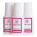 Makartt Super Strong Nail Glue for Acrylic Nail Tips Nail Bond Brush On Nail Glue for Press On Nails Fake Nails Quick for Nail Repair Broken Nails 3Pcs Professional False Nail Adhesive Glue 7ML Makartt