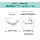 Ardell Natural Multipack 110 Black, 4 Pairs x 2 Packs Ardell