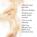 Sandalwood Scented Body Dusting Powder for Men or Women, Talc Free, Prevent Chafing, Bath Powder, Dusting Powder | Herb & Root, 6 oz Herb & Root