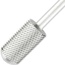 USA Pana 3/32" Safety Nail Carbide - Smooth Round Top Large Barrel Head for Electric Dremel Drill Machine - Grit Size: (4XC, 3XC, 2XC, XC, C, M, F, XF) (Medium (M) SILVER) PANA