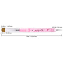 Ivy L 2- Way French Gel Acrylic Nail Art Kolinsky Brush with Dotting Tool for Professional Manicure Cuticle Clean up Nail Art Design (Size