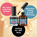 Morovan Nail Prep Dehydrator and Nail Primer X-strength, No Burn Non Acid Protein Bond Primer for Acrylic Powder and UV Gel Nail Polish Poly Gel Hard Gel 0.5oz Morovan