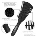Detangling Brush for Afro America/African Hair, Textured 3a to 4c Kinky Wavy/Coily/Wet/Dry/Oil/Thick/Long/Curly Hair Detangler (Black) Sabado