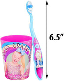 JoJo Siwa Toothbrush Set with Rinsing Cup and Cap Included 4SGM
