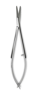 Facial Hair Scissors, Eyebrow Trimmer, Grooming Scissors for Shaping, Ear, Nose, Nostril and Mustache Trimming – for Men and Women. Comes with Case. (Round Tip) Christina Moss Naturals
