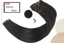 22In 8A Grade Clip In hair Extensions Natural Black Silky Long Straight Human Hair 100% Remy Human Hair Salon Quality For Women 70g7PCS(22In