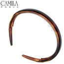 Camila Paris AD44 French Fashion Headband for Women, Very Flexible with Teeth for Strong Hold Grip, Women's Hairband, No Slip and Durable Styling Girls Hair Accessories, Made in France with Cellulose Camila