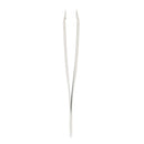 Regine Switzerland Slant Tweezer - Handmade in Switzerland - Professional Eyebrow & Facial Hair Remover - Etched Interior Grabs Hair from The Root - Perfectly Aligned Tips - Stainless Steel, White Regine Switzerland Store