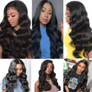Body Wave Lace Closure Wig Human Hair Glueless 4x4 Lace Closure Wig Human Hair Wigs for Black Women Brazilian Hair Pre Plucked Bleached Knots Wet and Wavy Natural Black(18 inch Body Wave Wig) Ying Guan