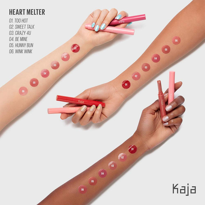 KAJA Heart Melter | Lip Gloss Stick | 02 Sweet Talk - playful bubblegum pink | Cruelty-free, Vegan, Paraben-free, Sulfate-free, Phthalates-free, K-Beauty Kaja