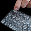 Dr.Nail 10 Sheets(240pcs) Waterproof Breathable Jelly Double Sided Adhesive Tabs Nail Glue Sticker Dr.nail
