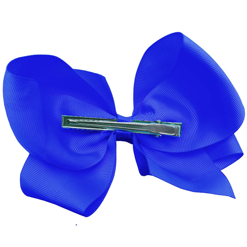 Hair Accessories - 6" Bows For Girls, Large Bows with Alligator Clips - Grosgrain Hair Clips by CoverYourHair CoverYourHair Store