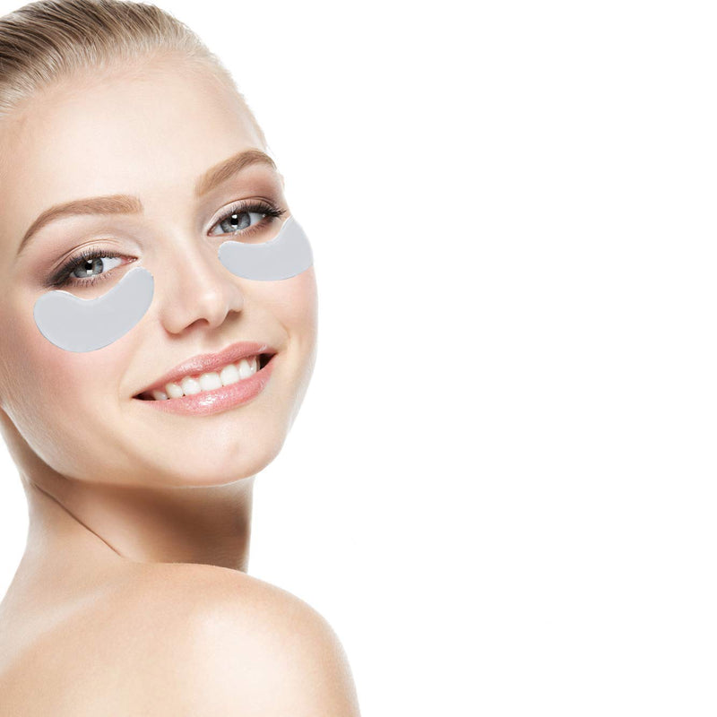 Jakuva 30 Pairs Crystal Collagen Eye Masks Under Eye Patches For Anti-Aging, Remove Dark Circle & Bags, Moisturising & Hydrating (Milk White) Jakuva