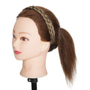 Braided Hair band Plaited Headband Elastic Stretch Wide Plaited Braids Braided Headband Synthetic Hairpiece Chunky Braided Headband Trendy Girls Women (Medium-five strands braided, 9/24) S-noilite Store