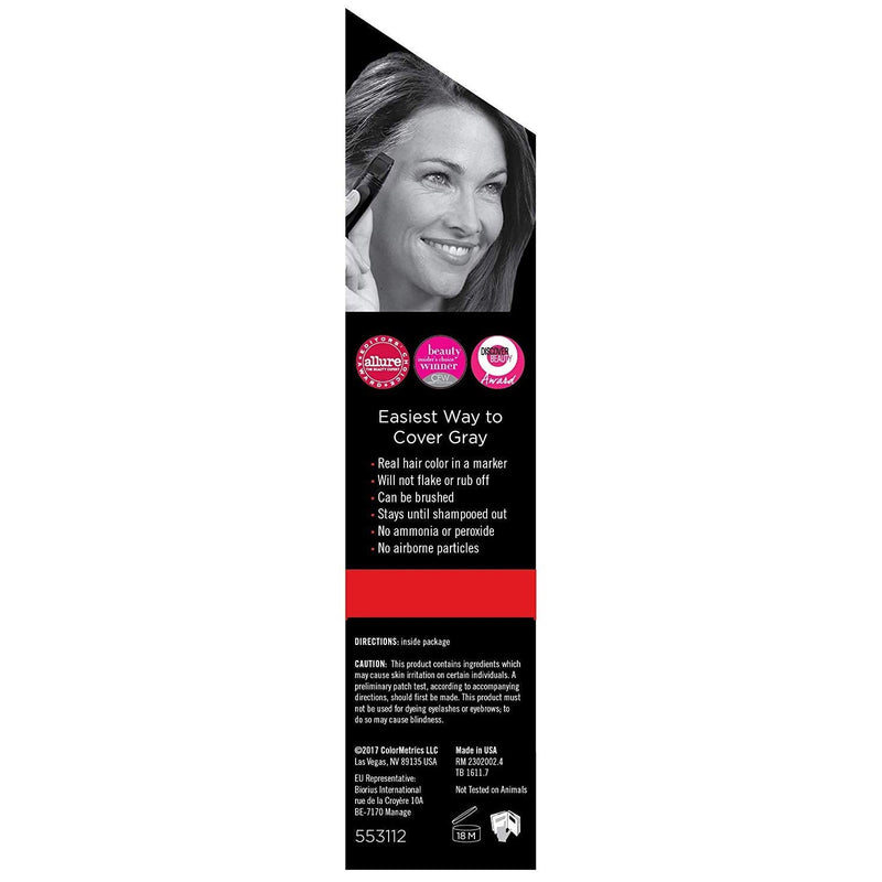 TouchBack PRO Gray Root Touch Up Marker Applicator - Real Hair Color Medium Brown TouchBack