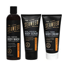 The Seaweed Bath Co. Orange, Eucalyptus & Cedar 12oz Body Wash, 6oz Body Cream and 6oz Body Scrub, Natural Organic Bladderwrack Seaweed, Paraben Free The Seaweed Bath Co.
