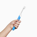 quip Kids Electric Toothbrush - Sonic Toothbrush with Small Brush Head, Travel Cover & Mirror Mount, Soft Bristles, Timer, and Rubber Handle - Blue Quip