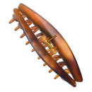 DEEKA 6 Inches Extra Large Size Hair Claw Clips Thick Long Hair Clips Resin Plastic Tortoise Shell Hairpins Fashion Stylish Hair Grips Hair Barrettes for Women (Brown) DEEKA