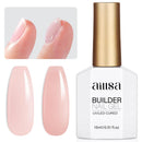 AILLSA Base and Top Coat Gel Nail Polish Top and Base Coat Nail Polish Soak Off Long Lasting Clear Base Gel High Gloss Shine No Wipe Top Coat for DIY Nail Art at Home 0.51 Fl Oz Infinity Warehouse