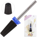 PANA Nail Carbide 5 in 1 Bit - Two Way Rotate use for Both Left and Right Handed - Fast remove Acrylic or Hard Gel - 3/32" Shank - Manicure, Nail Art, Drill Machine (Medium - M, Black) PANA