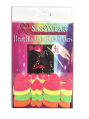 Sasswear Blacklight Heart Body Stickers - Neon, 40/pk Sasswear