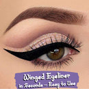 4 Color Winged Eyeliner Stamps Set,evpct Wing Waterproof Eyeliner Stamp Tool Wingliner,Blue Purple Black Brown Matte Liquid Eyeliner Colorful Set Colored Cat Eye Stamp Eyeliner Liners Pencil Pen Kit evpct