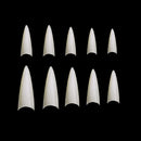 Vivace Natural Stiletto 500 Acrylic Fake False Nail Tips 11 Sizes For Nail Salon Nail Shop (Natural Stiletto) Vivace