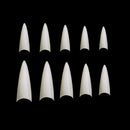 Vivace Natural Stiletto 500 Acrylic Fake False Nail Tips 10 Sizes For Nail Salon Nail Shop (Natural Stiletto) Vivace