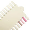 10 Palettes Beauticom 48 Nail Tips Display Board for Nail Art Design Pattern Practice and Swatch Nail Polish Colors (48 Tips Palette (Natural), 10 Pieces) Beauticom