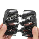 Yeshan Magic Hair Side Combs for Women Wood Beaded Stretch Double Hair Side Combs Clips Bun Maker Hair Accessories,Pack of 6 Yeshan
