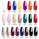 VENALISA Gel Nail Polish, 12ml Pure White Color Soak Off UV LED Nail Gel Polish Nail Art Starter Manicure Salon DIY at Home, 0.43 OZ V VENALISA