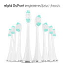 AquaSonic Vibe Series Ultra Whitening Toothbrush – ADA Accepted Electric Toothbrush - 8 Brush Heads & Travel Case - Ultra Sonic Motor & Wireless Charging - 4 Modes w Smart Timer – Satin Rose Gold Aquasonic