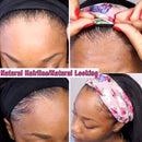 VTAOZI Headband Wigs for Black Women Kinky Curly Headband Wig Human Hair 9A Glueless None Lace Front Wigs 150% Density Afro Kinky Curly Half Wigs Natural Color 20 Inch VTAOZI Store
