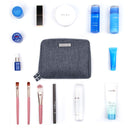 Small Makeup Bag for Purse Travel Makeup Pouch Mini Cosmetic Bag for Women Girls (Small, Dark Grey) Narwey