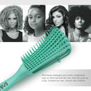 Detangling Brush for Black Natural Hair - Detangler Brush for Curly Hair, Afro Textured 3a to 4c Kinky Wavy for Wet/Dry/Long Thick Curly Hair (Green) Sabado