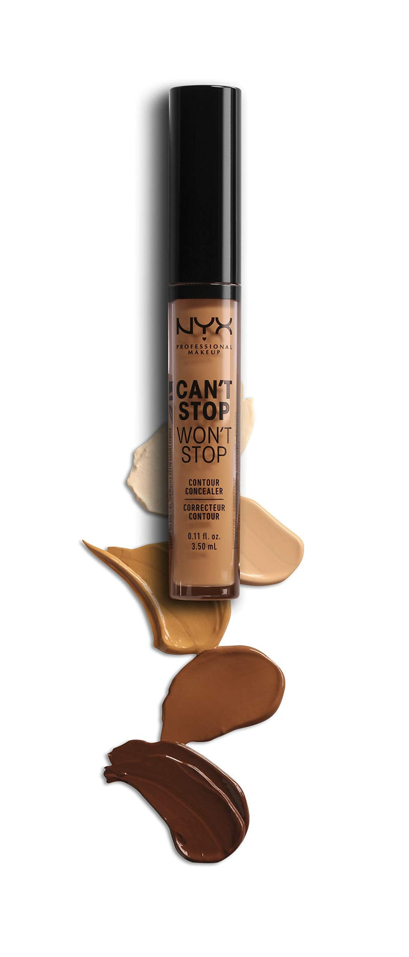 NYX PROFESSIONAL MAKEUP Can't Stop Won't Stop Contour Concealer, 24h Full Coverage Matte Finish - Alabaster NYX PROFESSIONAL MAKEUP