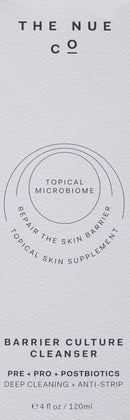 The Nue Co. - BARRIER CULTURE CLEANSER - Soothing Prebiotic + Probiotic Skincare Cleanser For All Skin Types With Patented Technology - Anti-Pollution - Apple Amino Acids, Calendula + Chamomile - Vegan, Fragrance-Free, Non-Toxic - 120ml The Nue Co